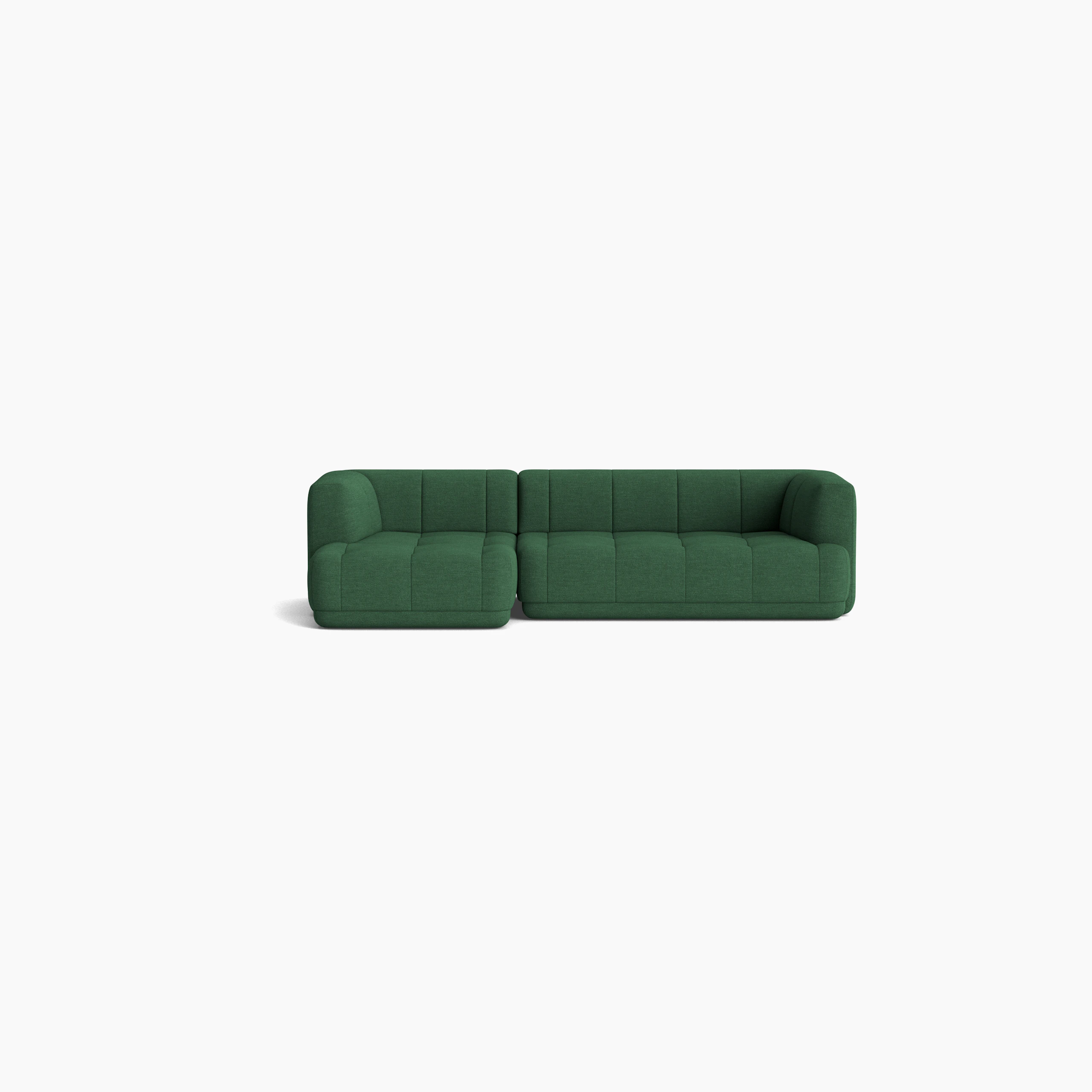 A front view of the Quilton Sectional - Left Chaise.