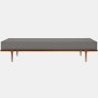 Nelson Daybed - Standard,  Walnut,  Whim,  Pewter,  Taper