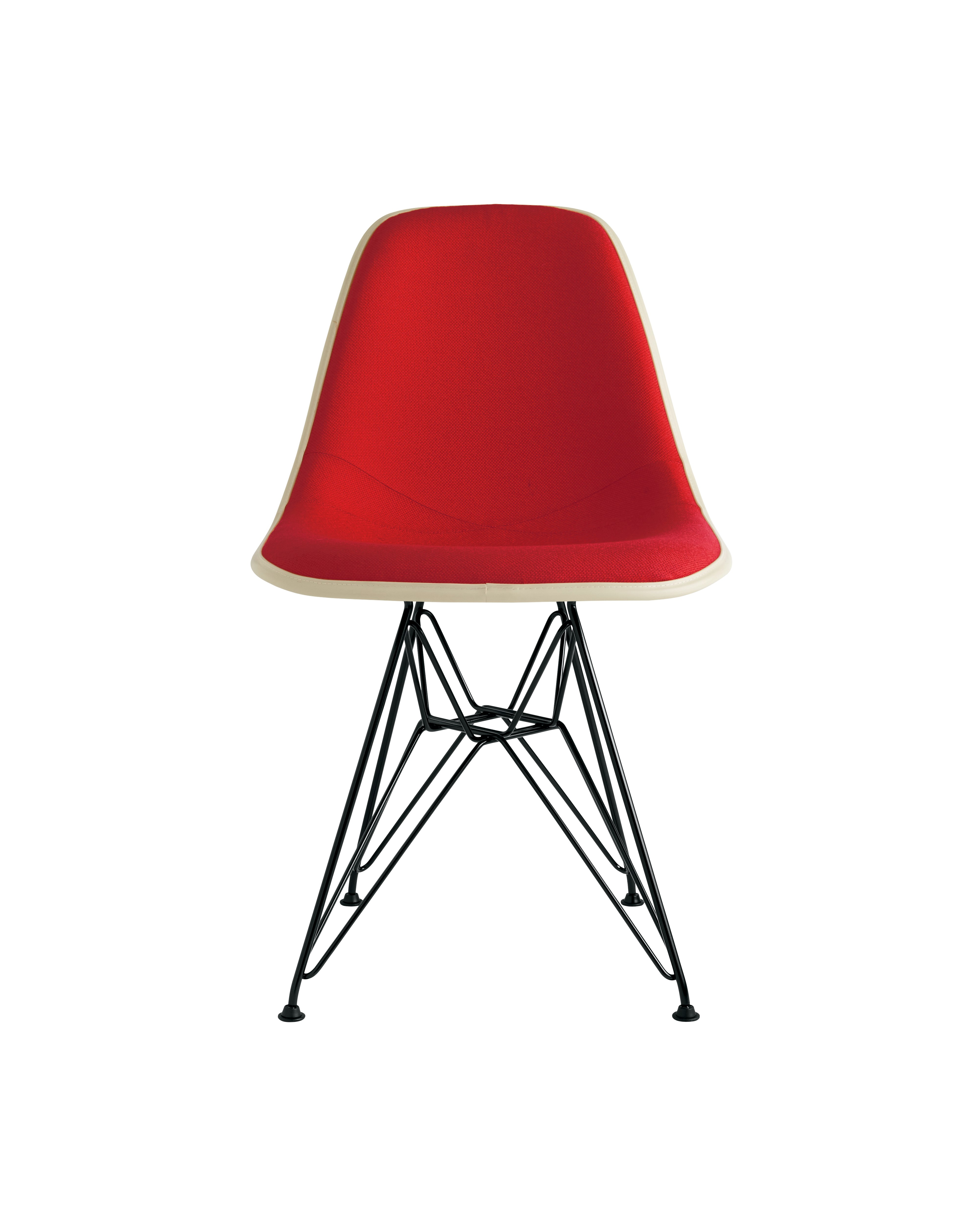 Eames Upholstered Molded Fiberglass Side Chair