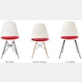 Eames Molded Plastic Side Chair with Seat Pad