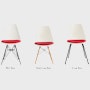 Eames Molded Plastic Side Chair with Seat Pad