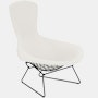Bertoia Bird Lounge Chair, Black, Full Cover, Hourglass, Air