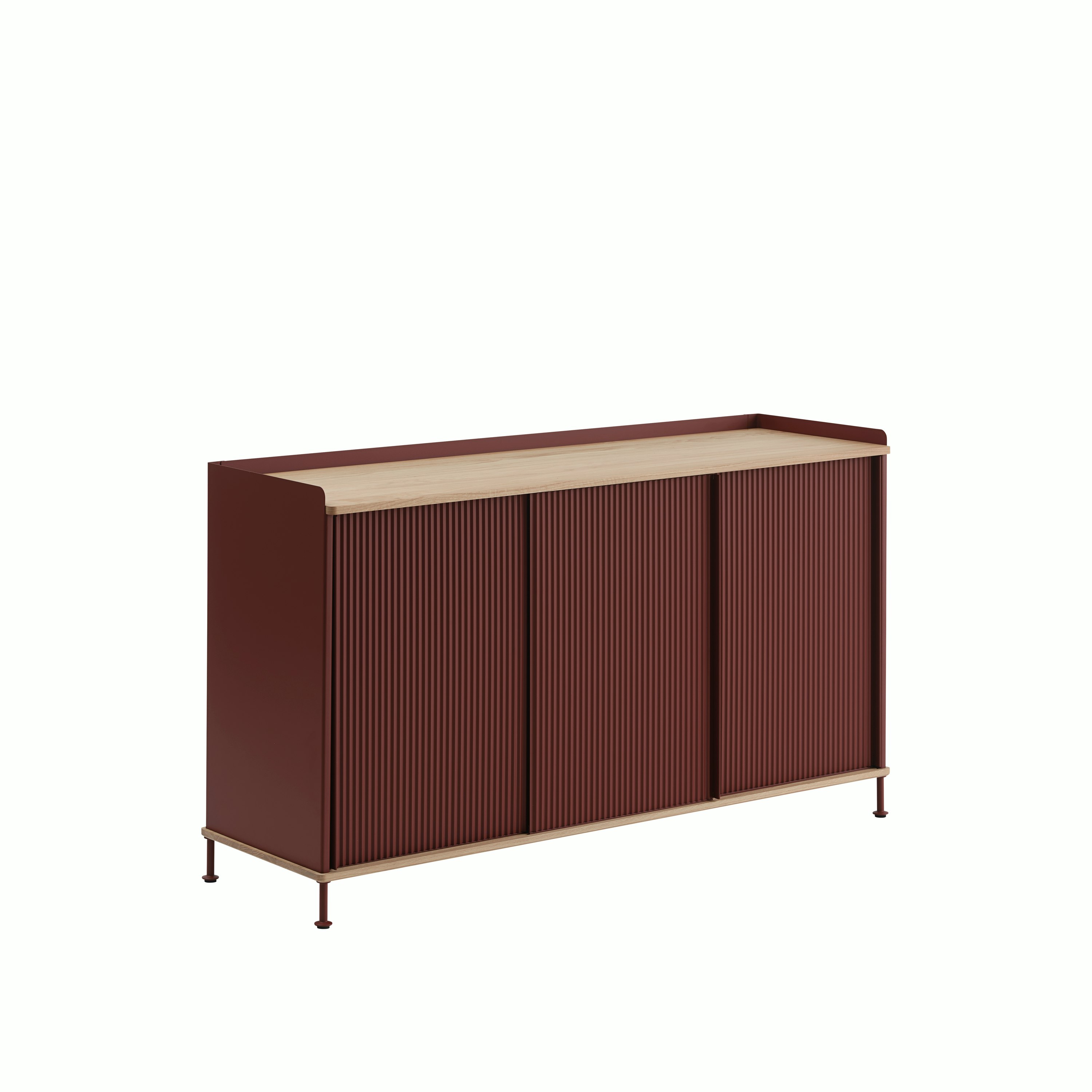 Enfold sideboard 148x45 h85 oak deep red side