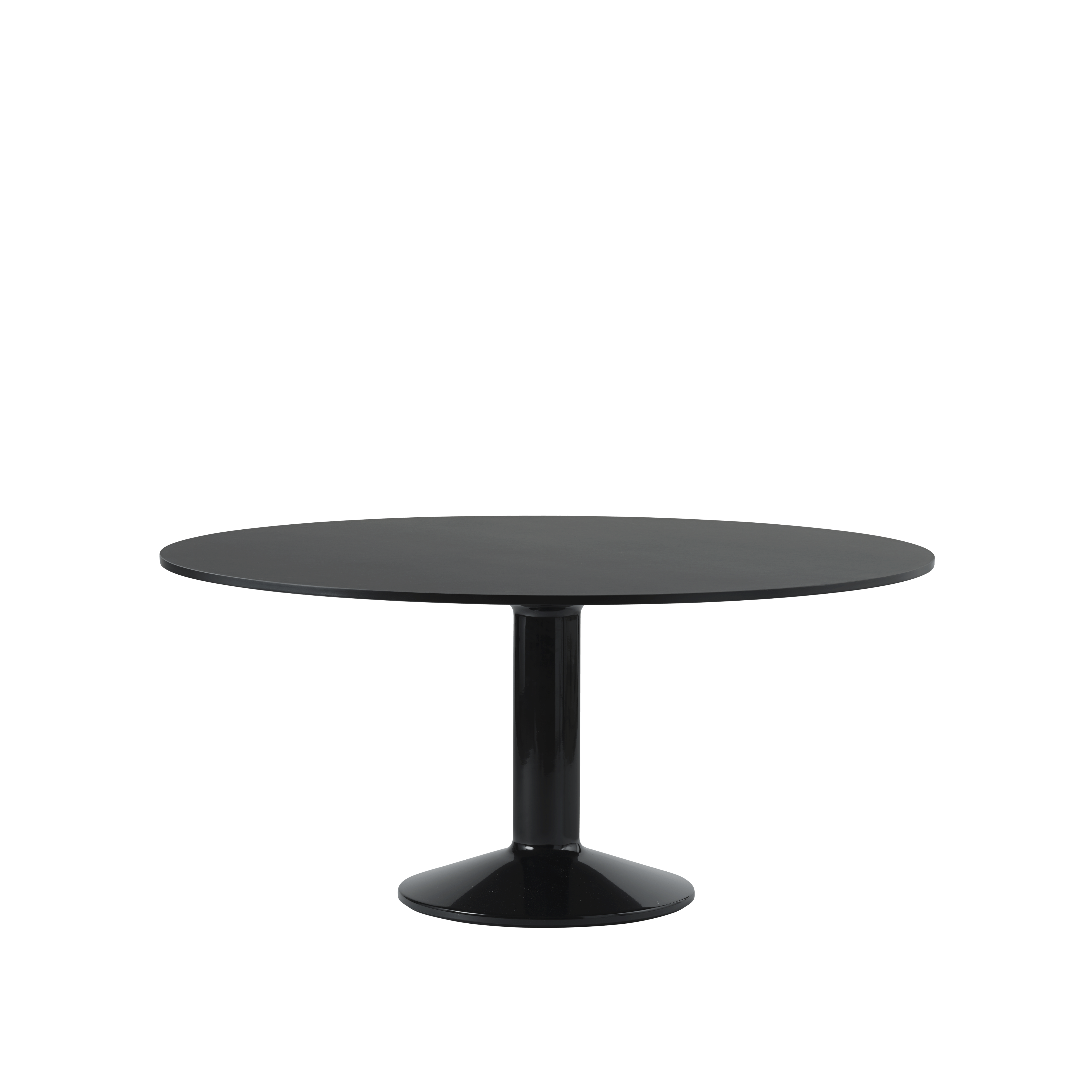 Midst Table - 63", Black Linoleum / Black"