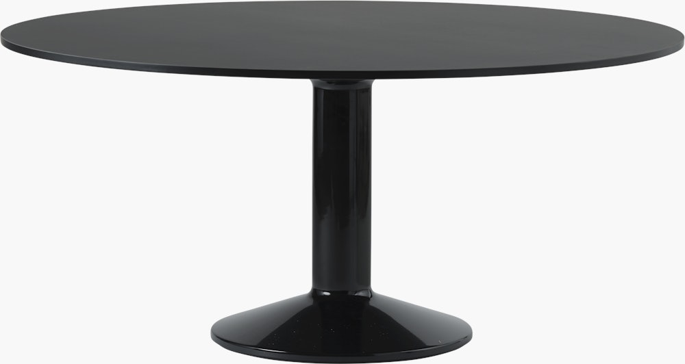 Midst Table - 63", Black Linoleum / Black"
