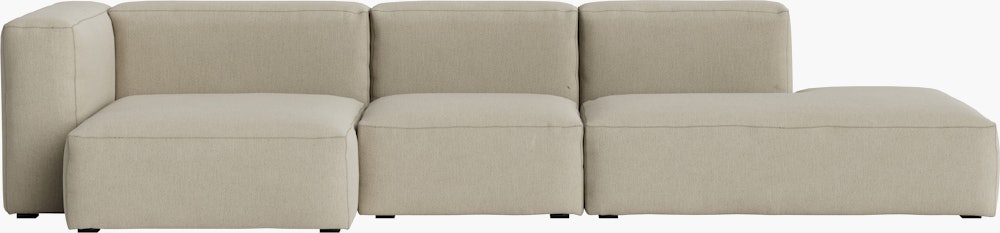 Mags One-Arm Sectional Wide - Left, Pecora, Cream