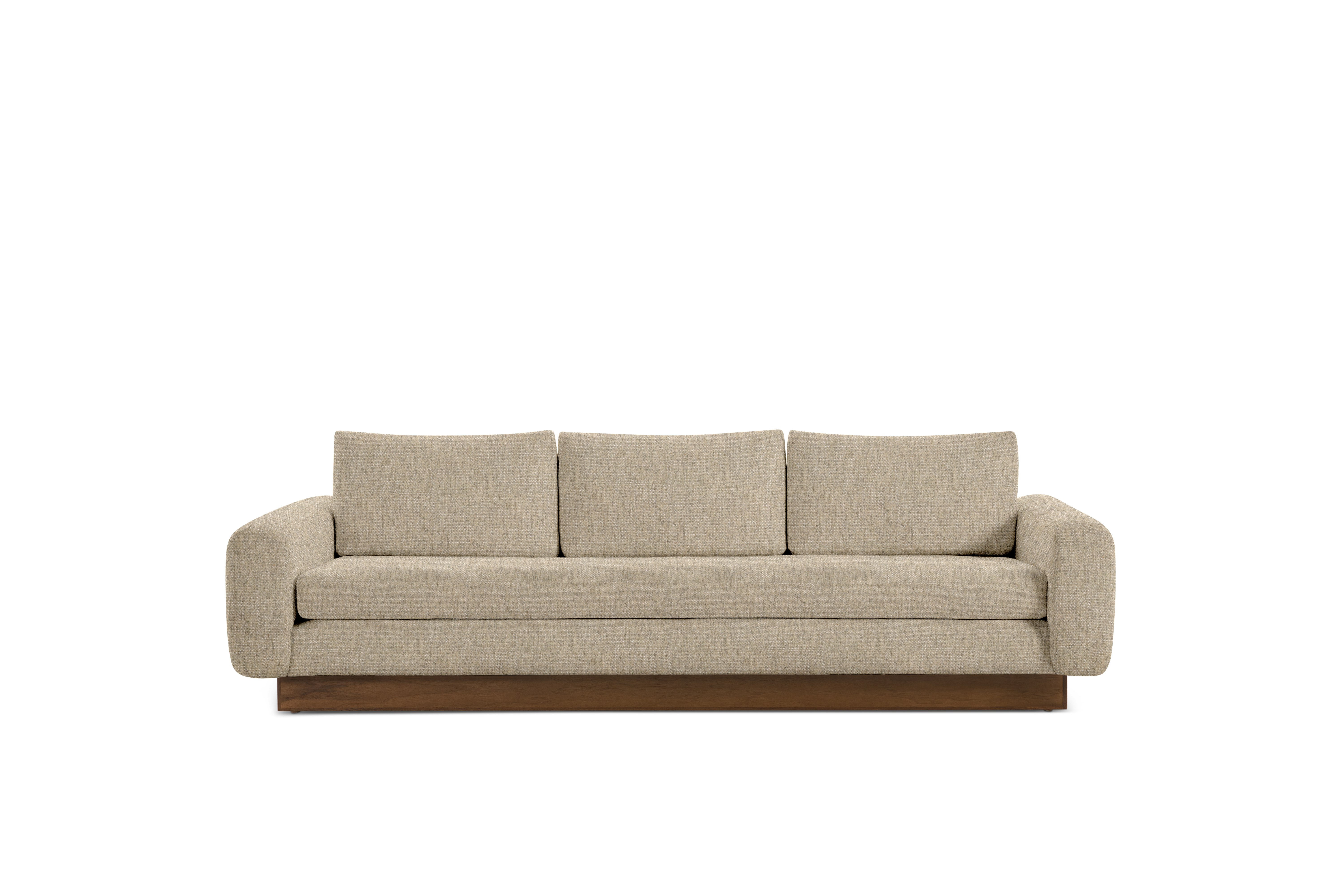 Mesa Sofa - Novato,  Dune,  Walnut