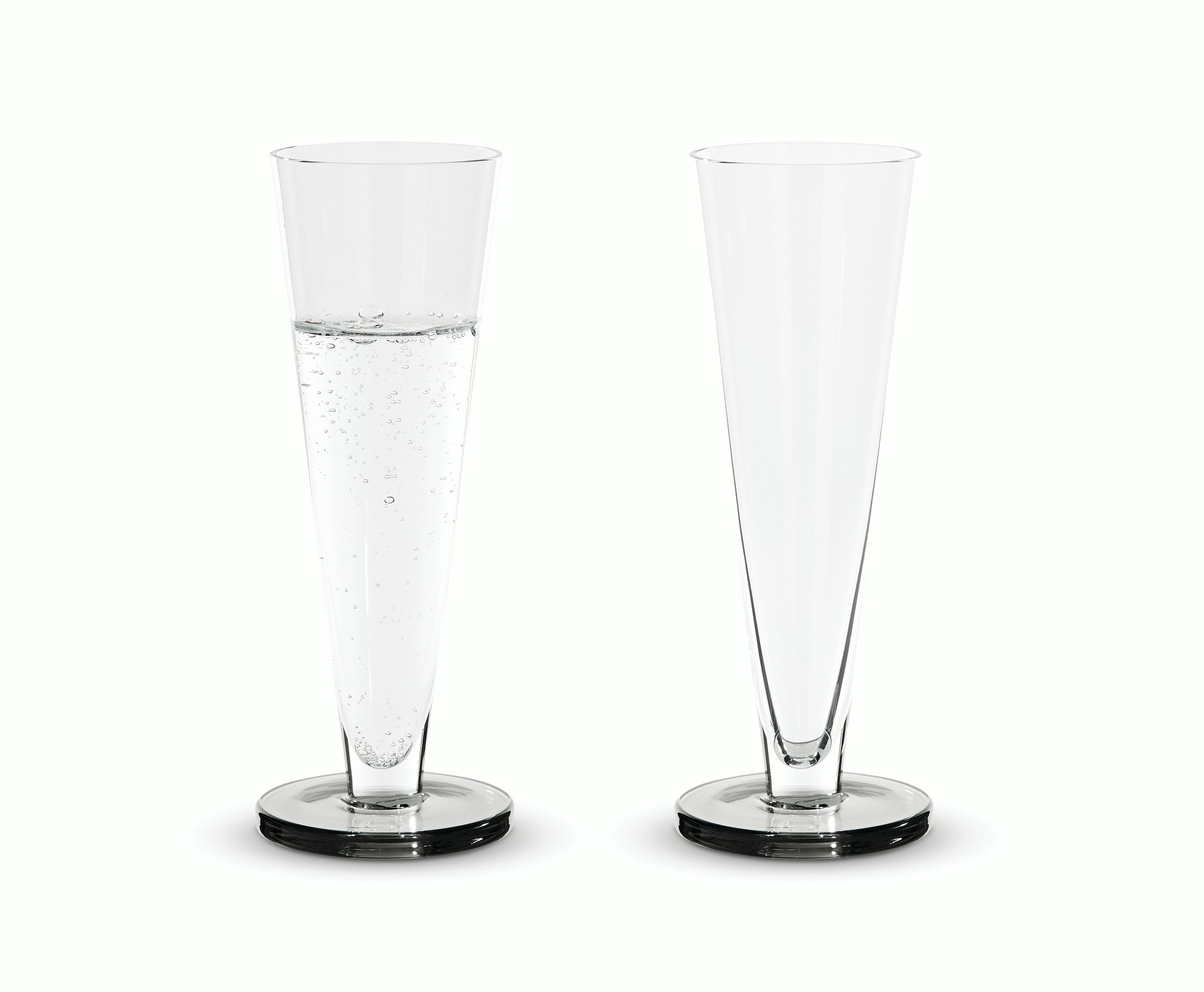 Puck Flute Glasses - Set of 2