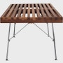 Nelson Platform Bench Walnut