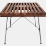 Nelson Platform Bench Walnut