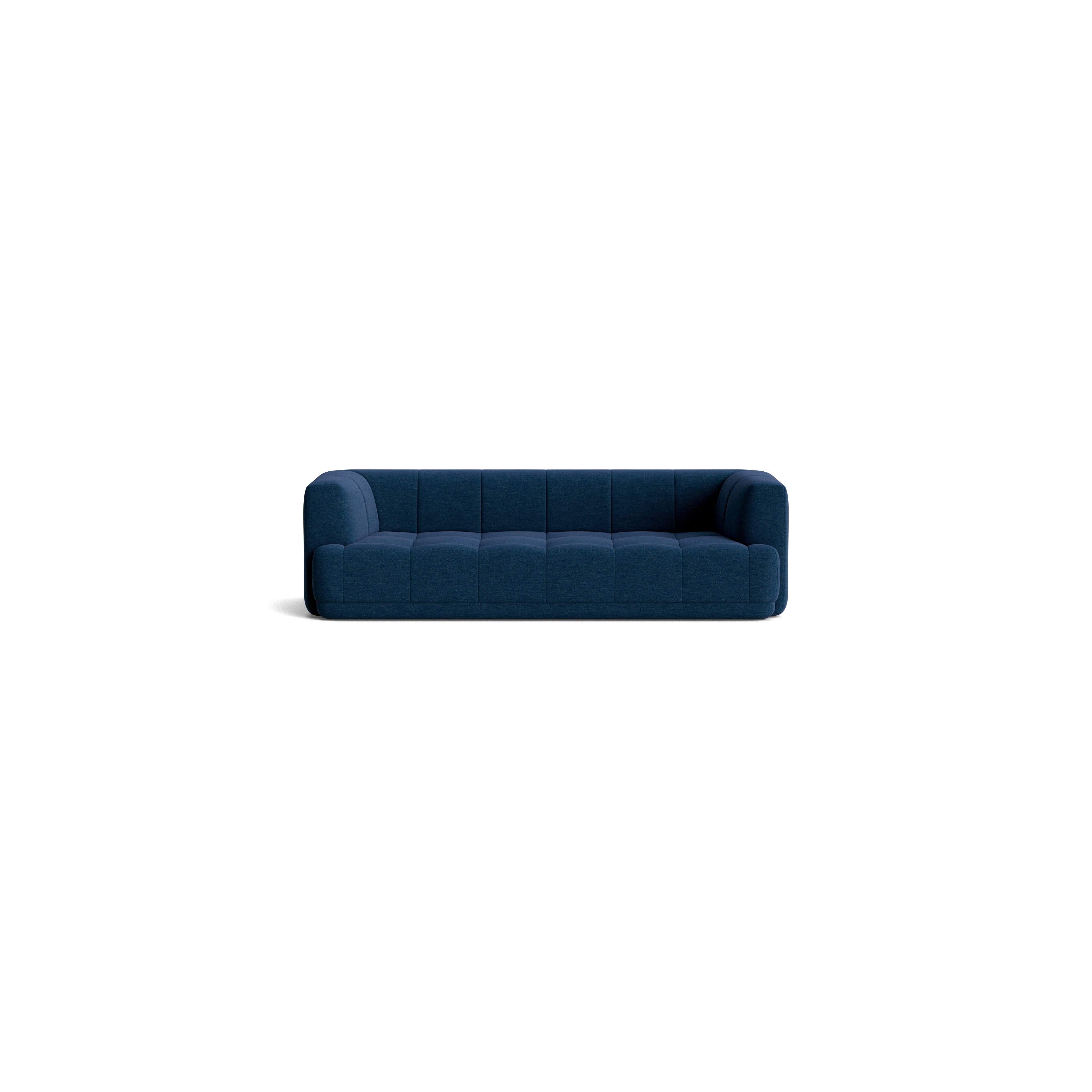 A front view of the Quilton Sofa.