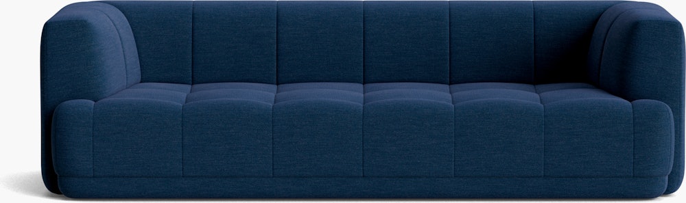 A front view of the Quilton Sofa.