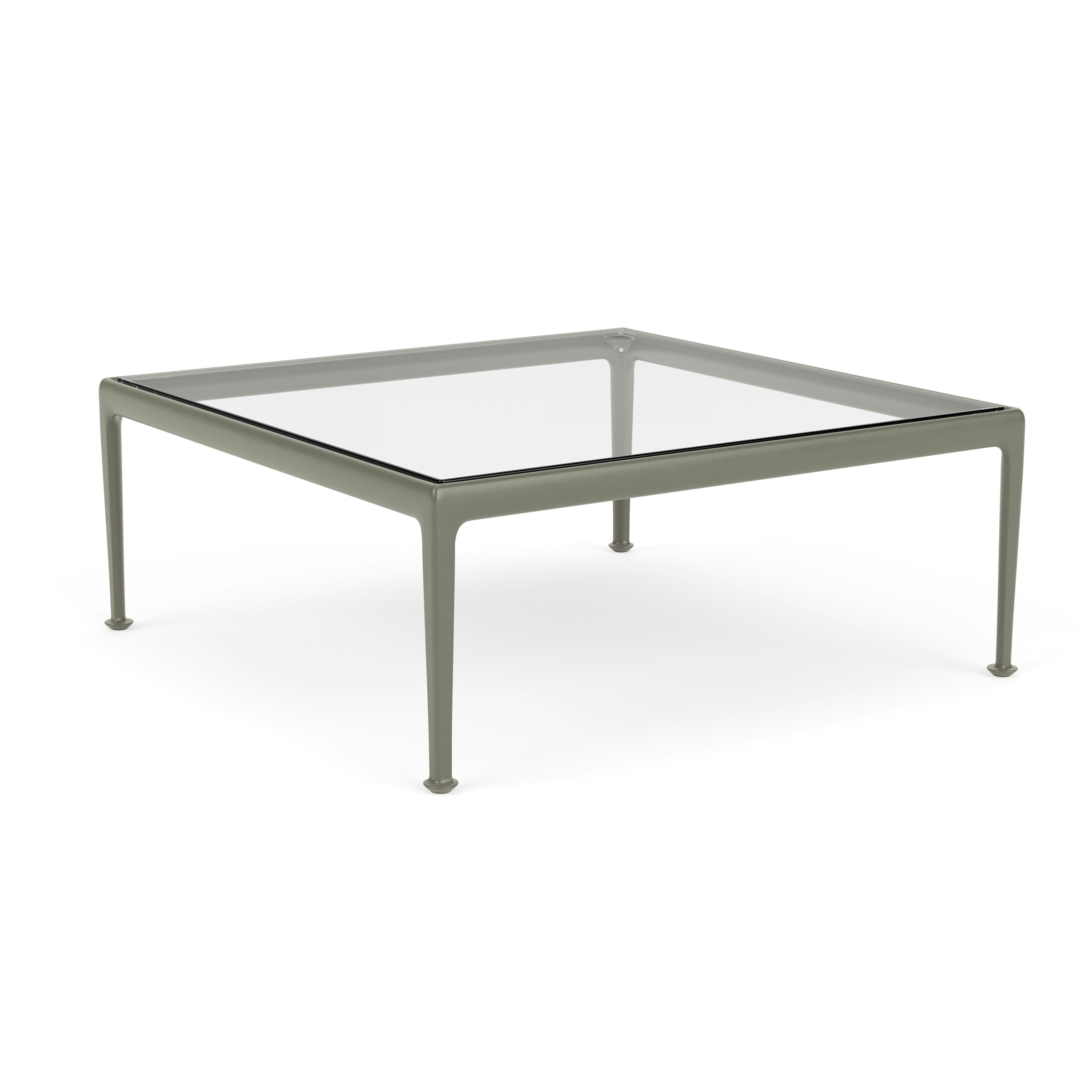 1966 Coffee Table - 38" x 38", Clear Glass, Light Bronze