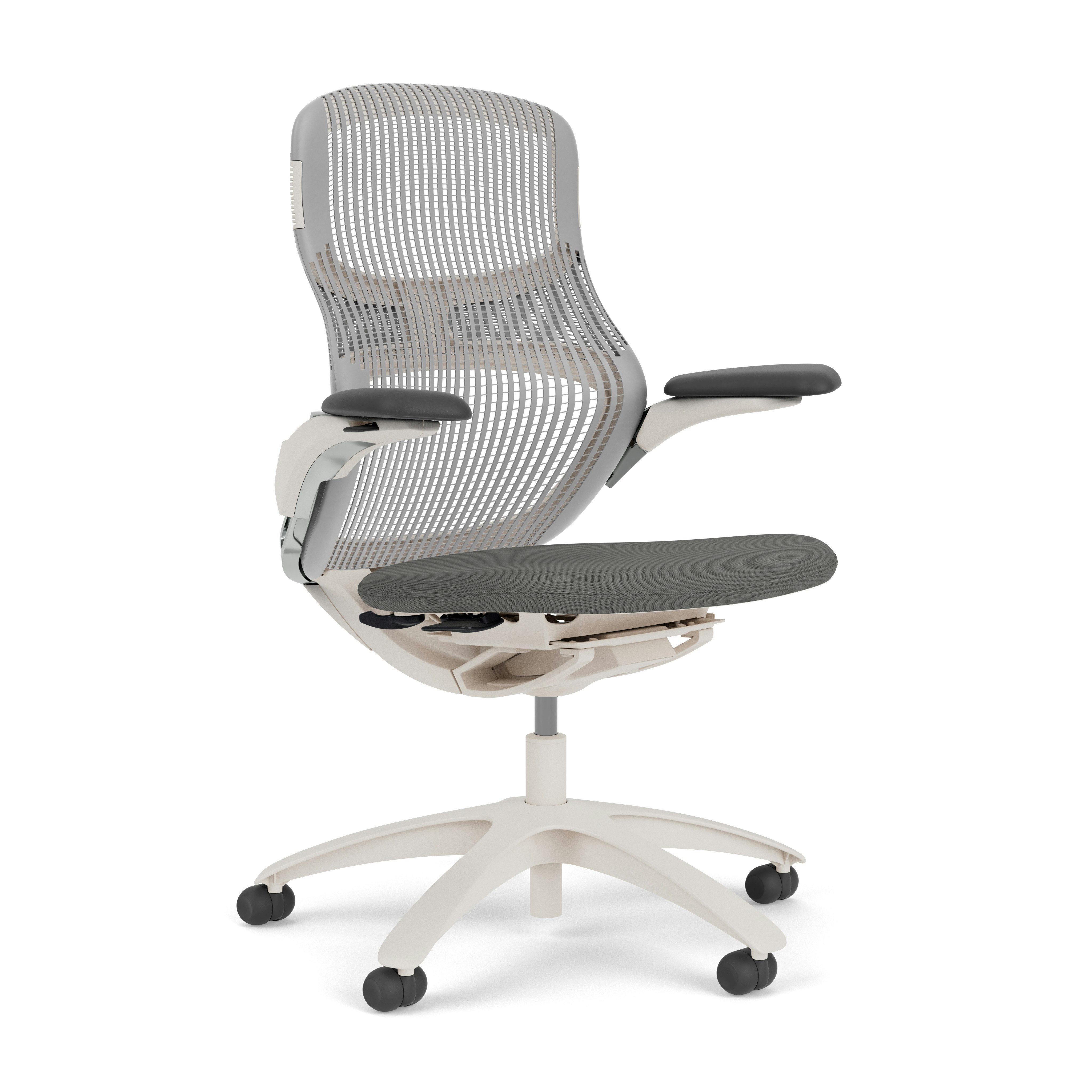 Generation Chair - Light, High Performance, Pebble, Generation, Pebble, Plastic Standard, Hard Wheel