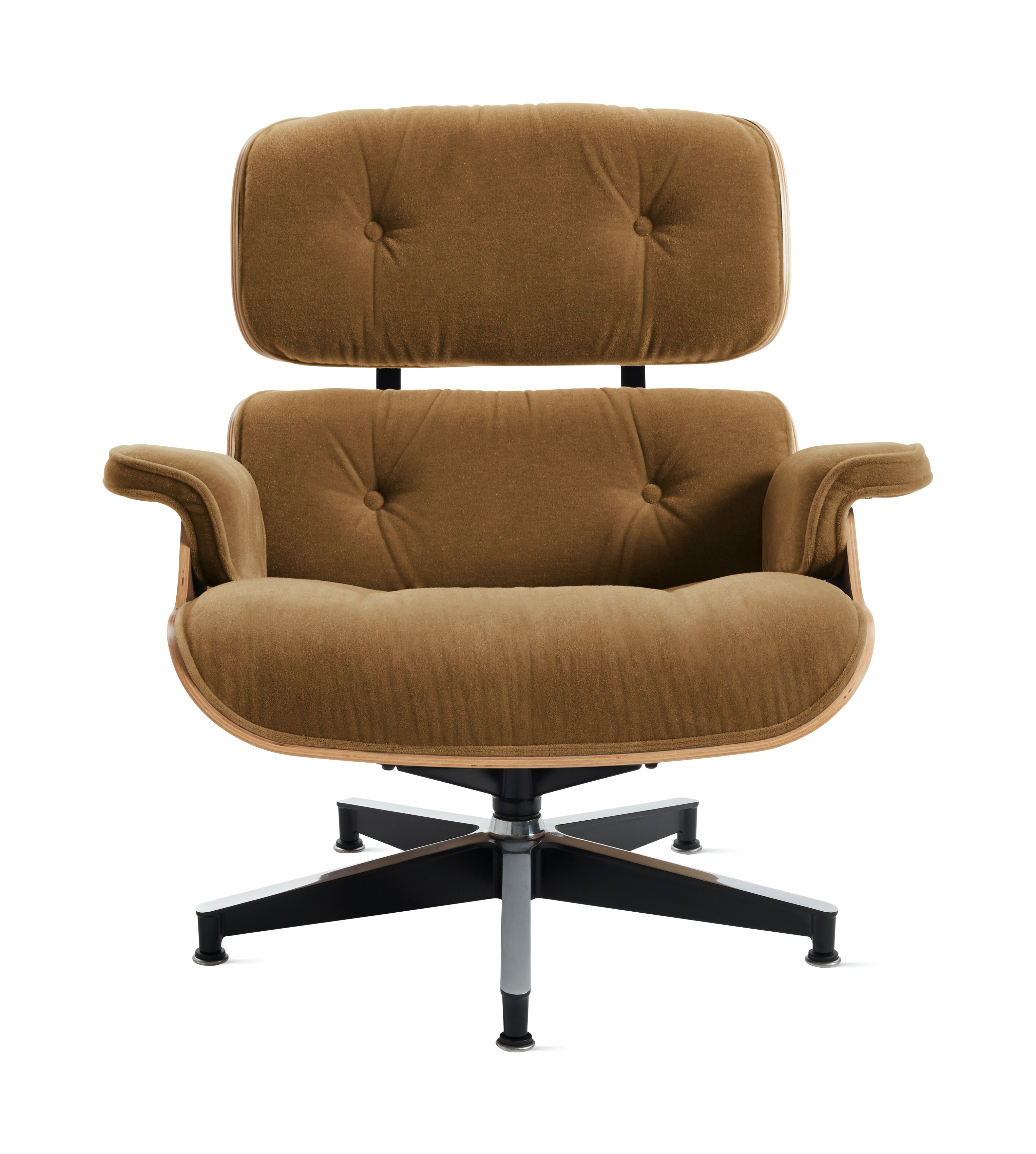 Eames Lounge Chair - Walnut,  Mohair Supreme,  Penny
