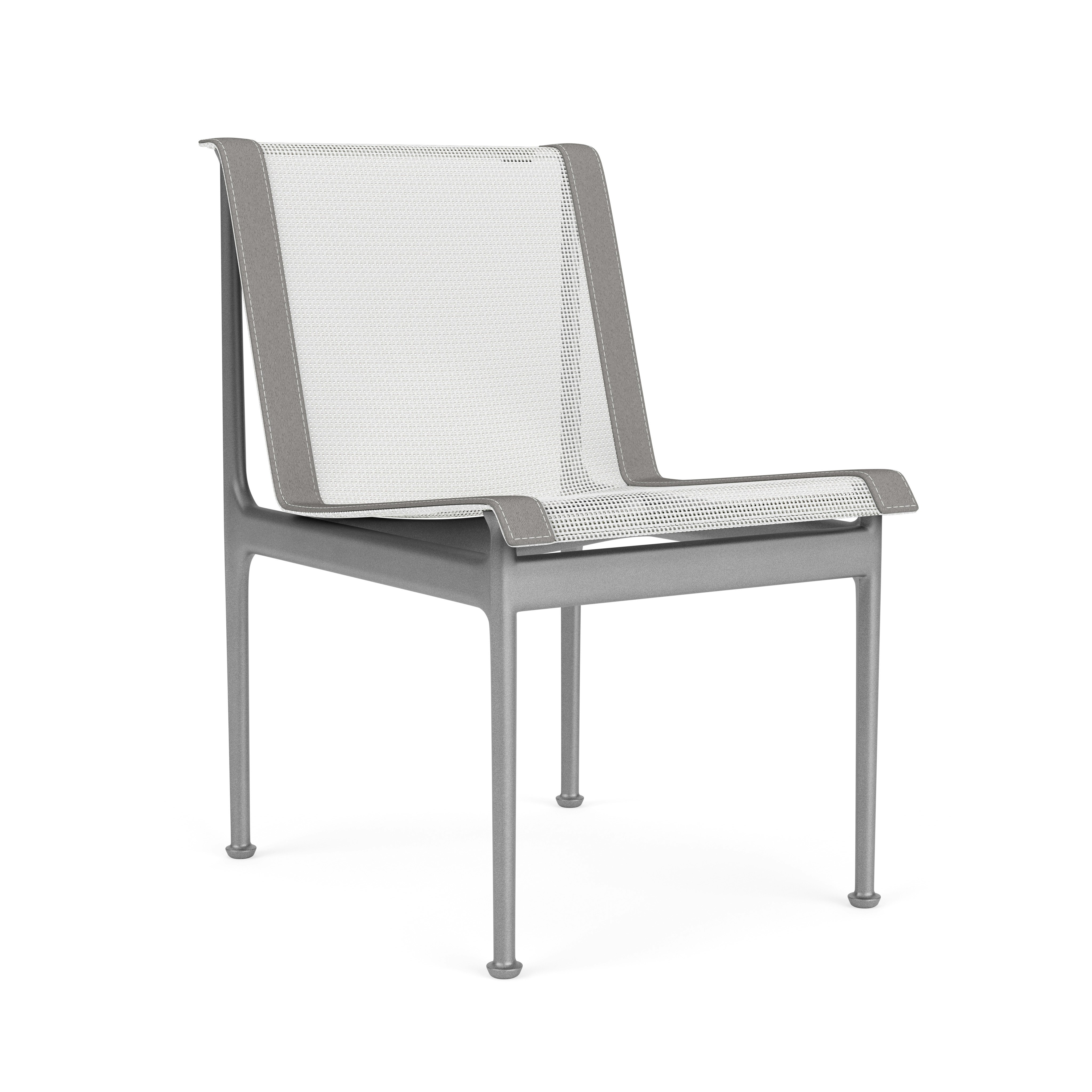 1966 Dining Chair - Armless, Silver, Grey, White