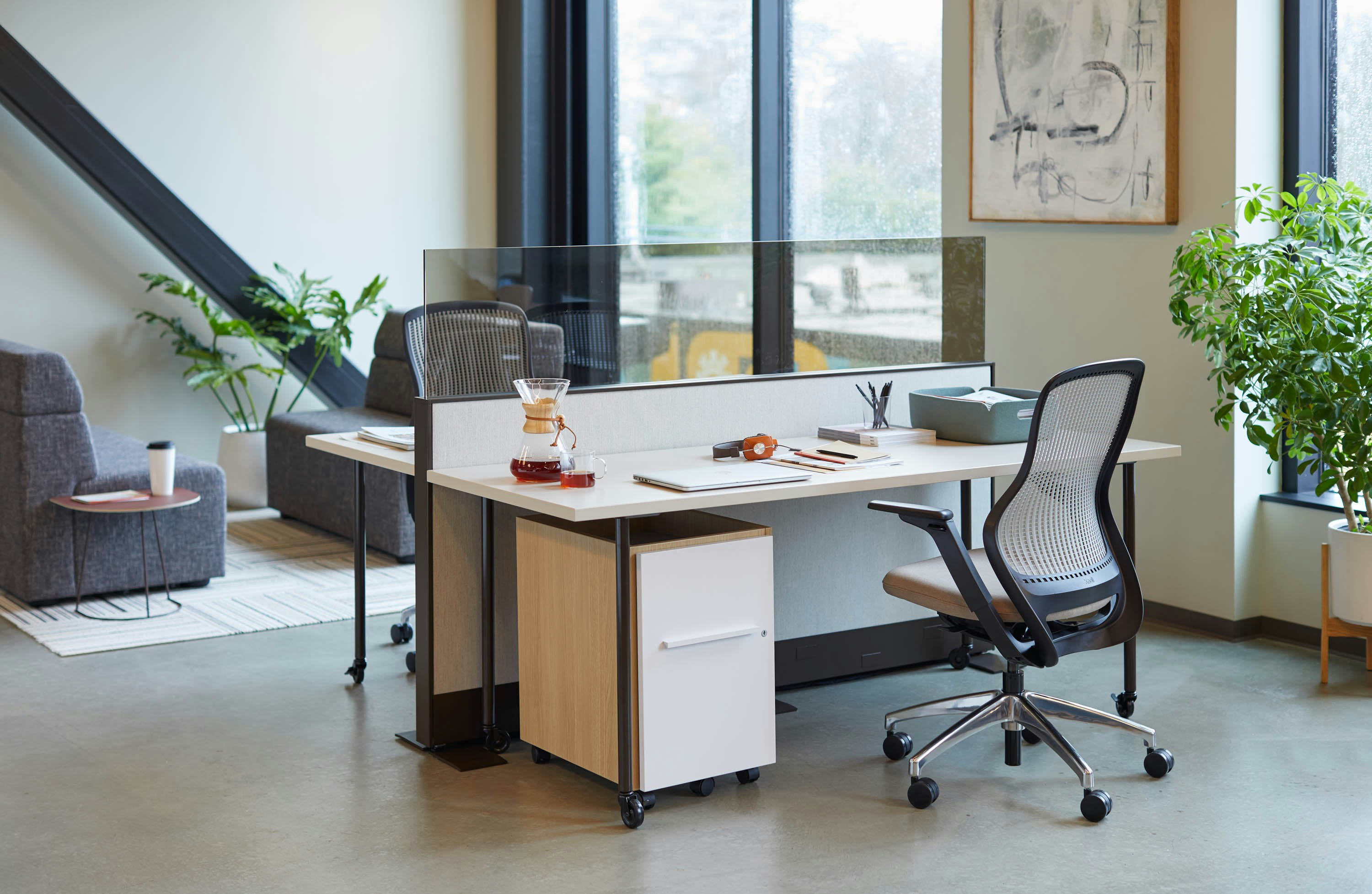 Dividends Skyline spine freestanding foot continuous skins simple table anchor tray top mobile pedestal personal storage organization.