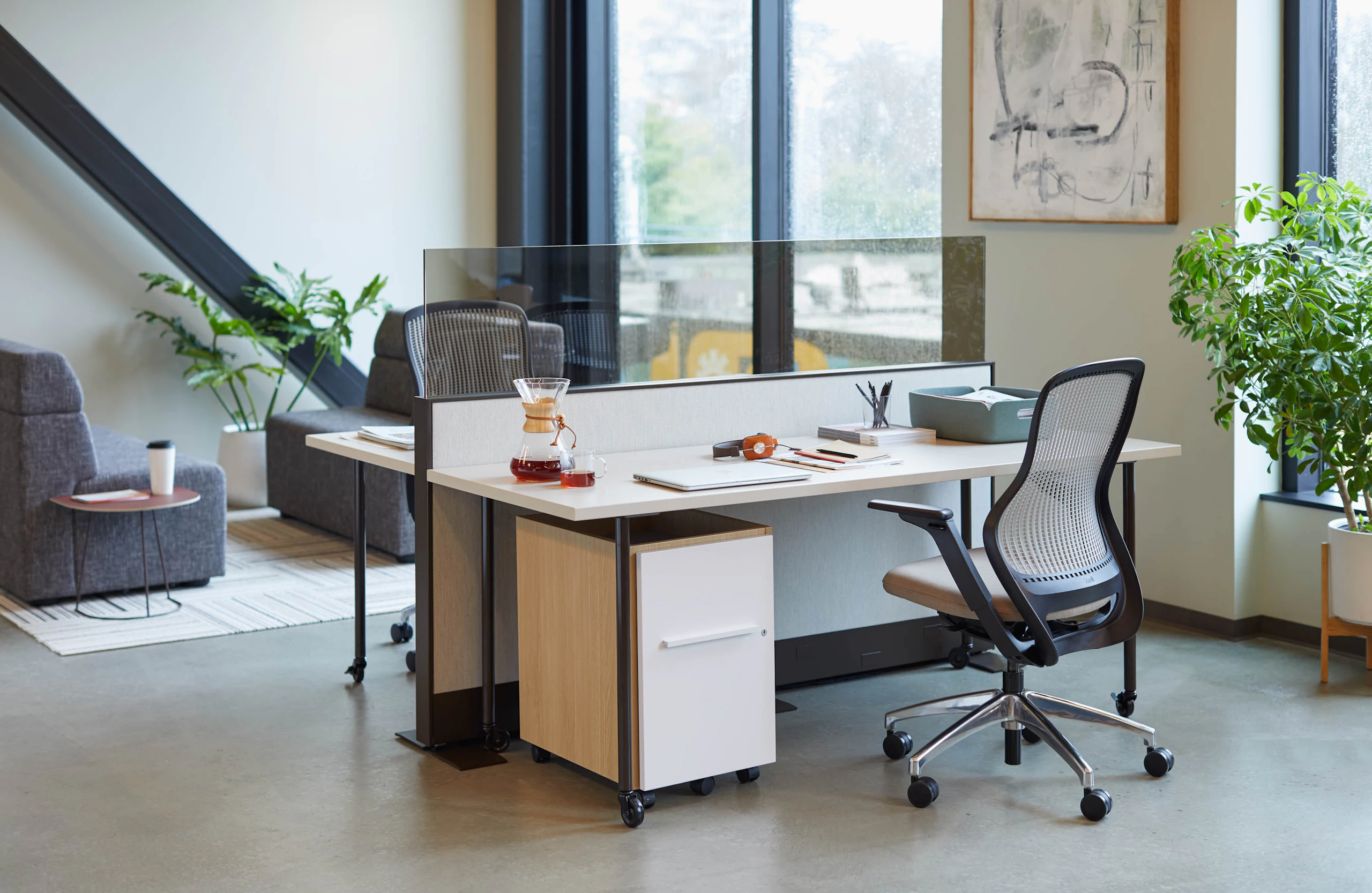 Dividends Skyline spine freestanding foot continuous skins simple table anchor tray top mobile pedestal personal storage organization.