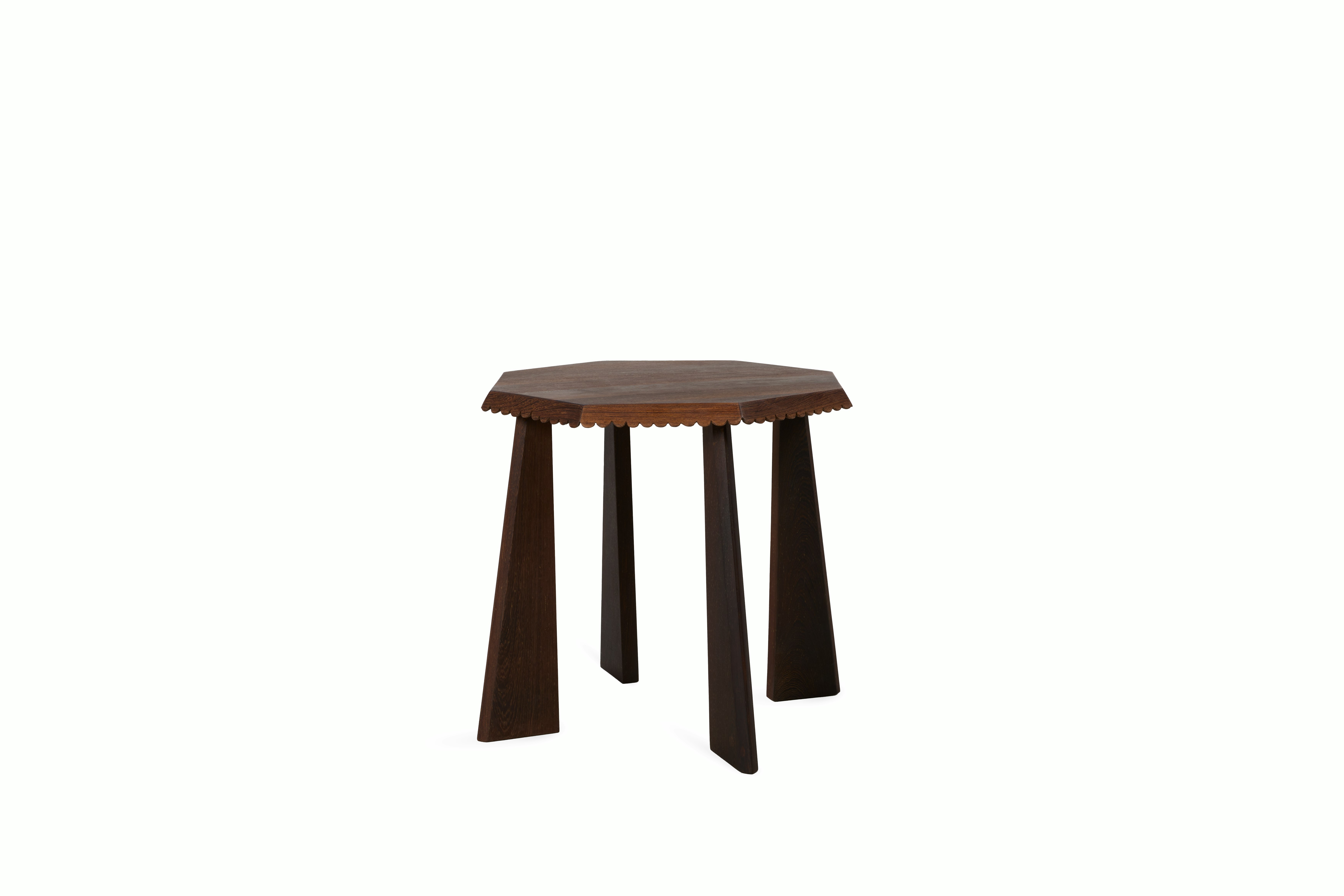 Lesire High Side Table - Panga Panga Wood