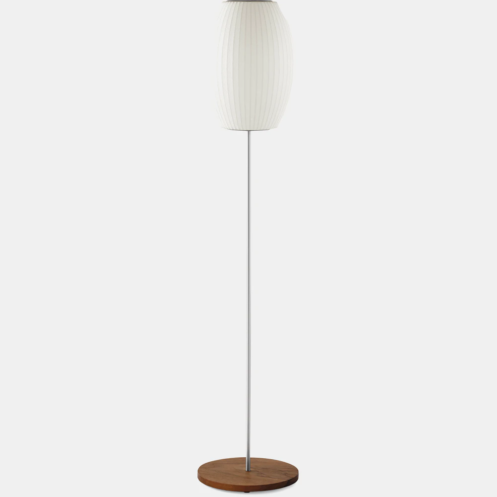 Nelson Cigar Lotus Floor Lamp, Walnut – Design Within Reach