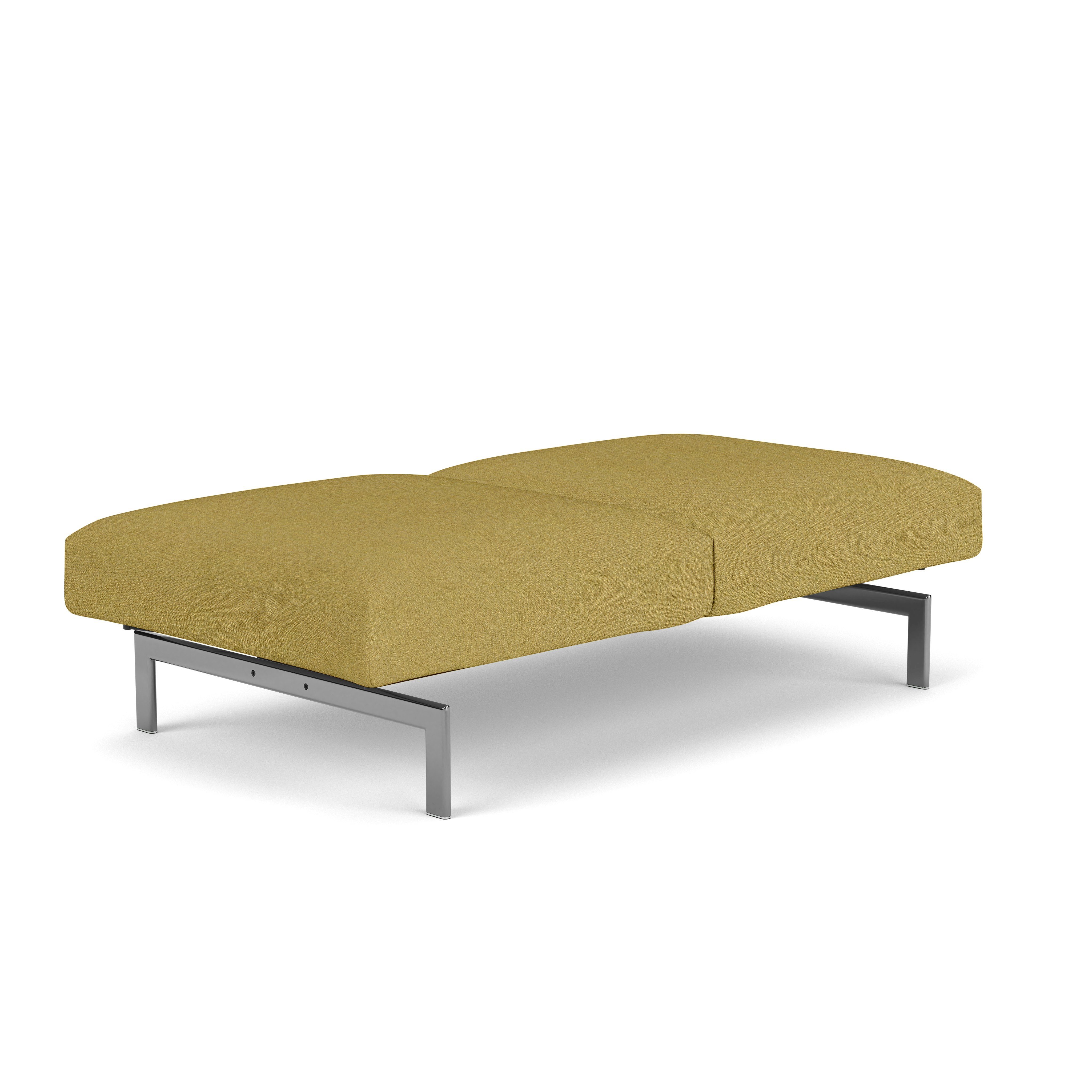 Avio Bench - Two Seater,  Aegean,  Caper,  Polished Chrome