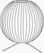 Nelson Ball Tripod Lamp
