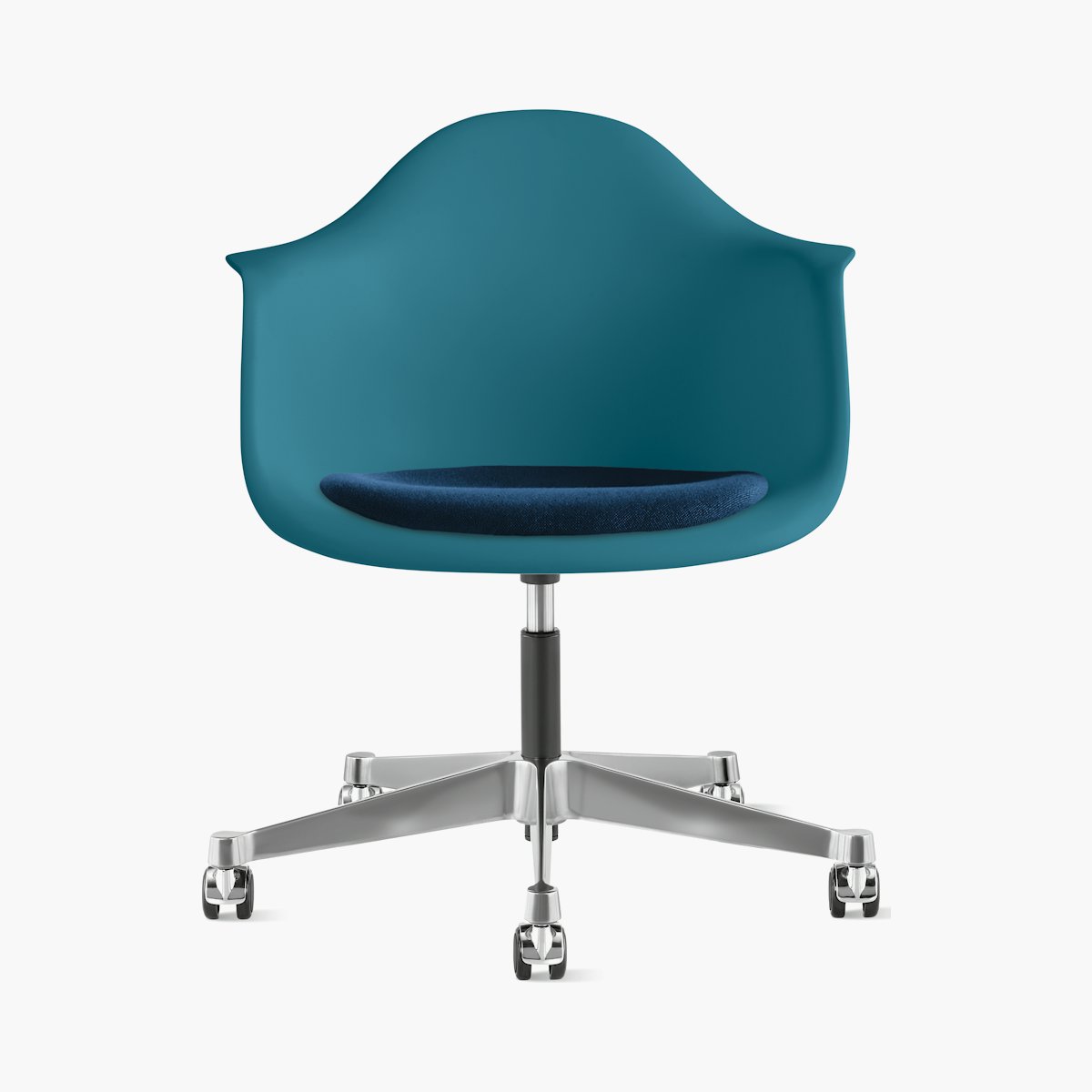 Eames Task Chair with Seatpad, Molded Plastic Armchair