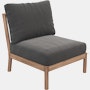 Tradition Outdoor Armless Seat Module - Charcoal