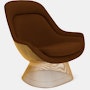Platner Easy Chair - Gold,  Cato,  Brown
