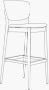 Valencia Stool 15 Bar Height