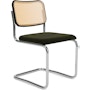 Cesca Chair With Upholstered Seat Pad Cesca Upholstered Seat Side Chair