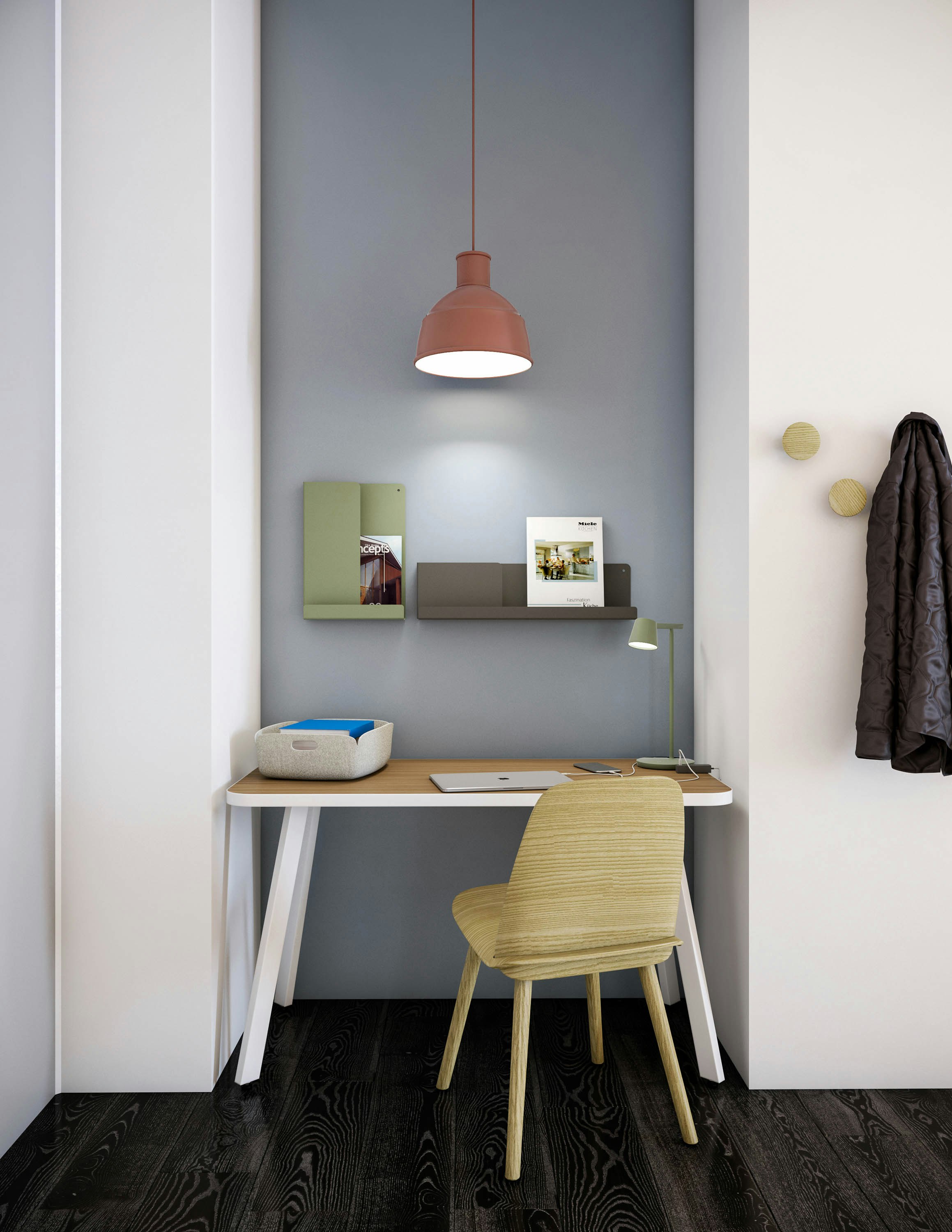 knoll + muuto work from home rockwell unscripted easy table nerd chair tip table lamp restore tray folded shelves unfold pendant lamp dots