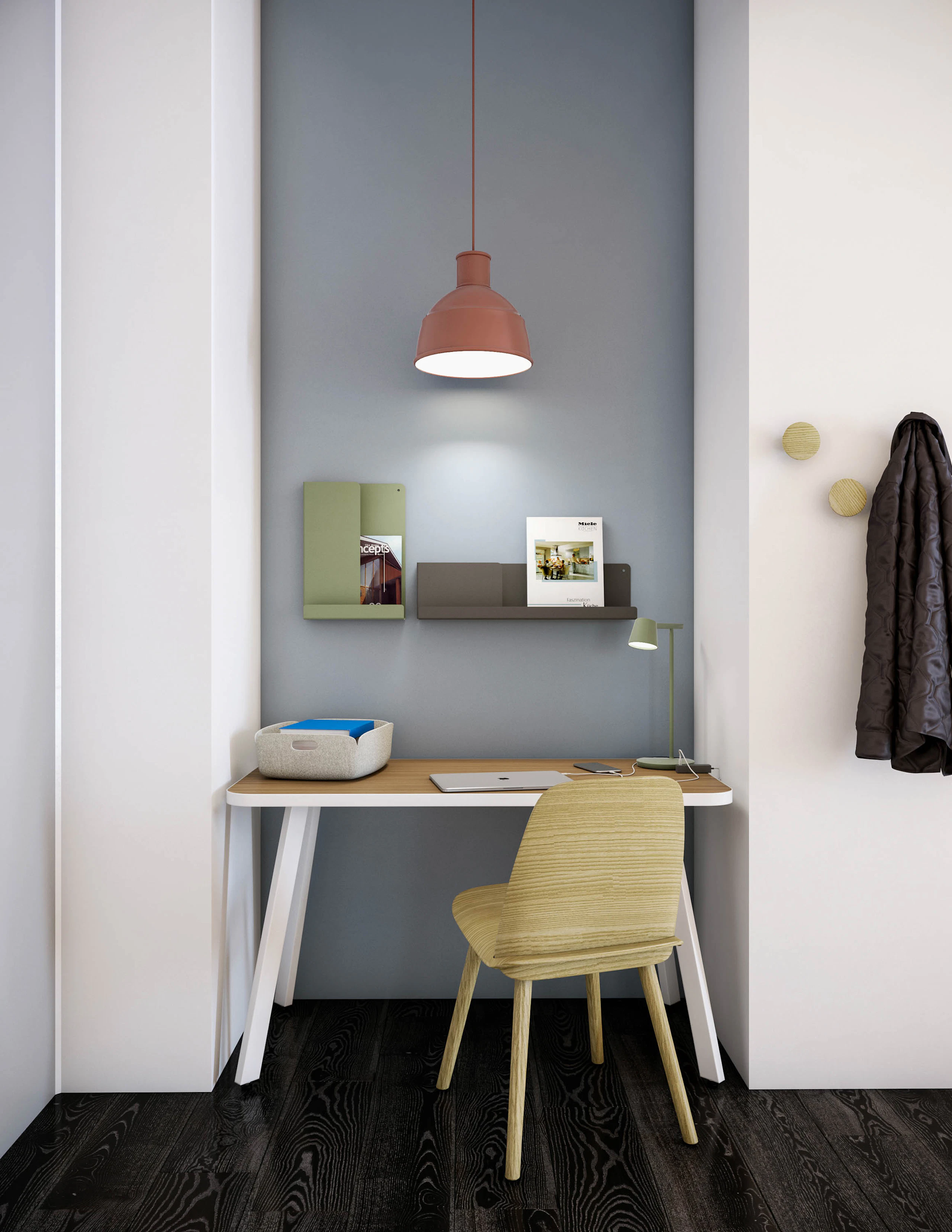 knoll + muuto work from home rockwell unscripted easy table nerd chair tip table lamp restore tray folded shelves unfold pendant lamp dots