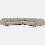 In Situ Corner Sectional, Clay, 10-Beige, Black