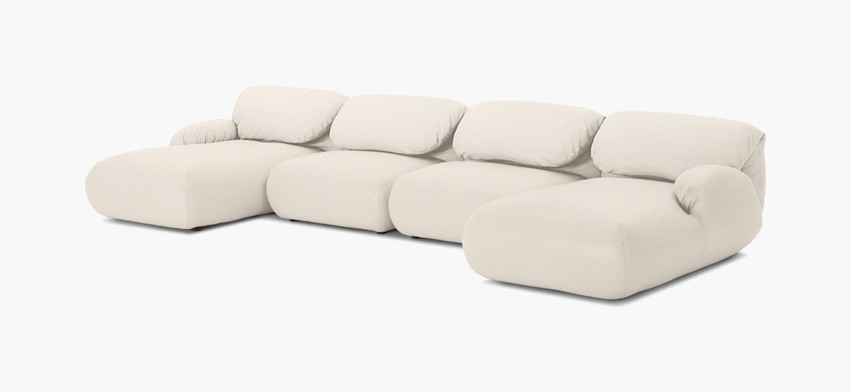 Luva Modular Double Chaise Sectional