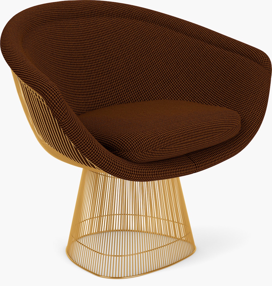 Platner Lounge Chair - Gold,  Cato,  Brown