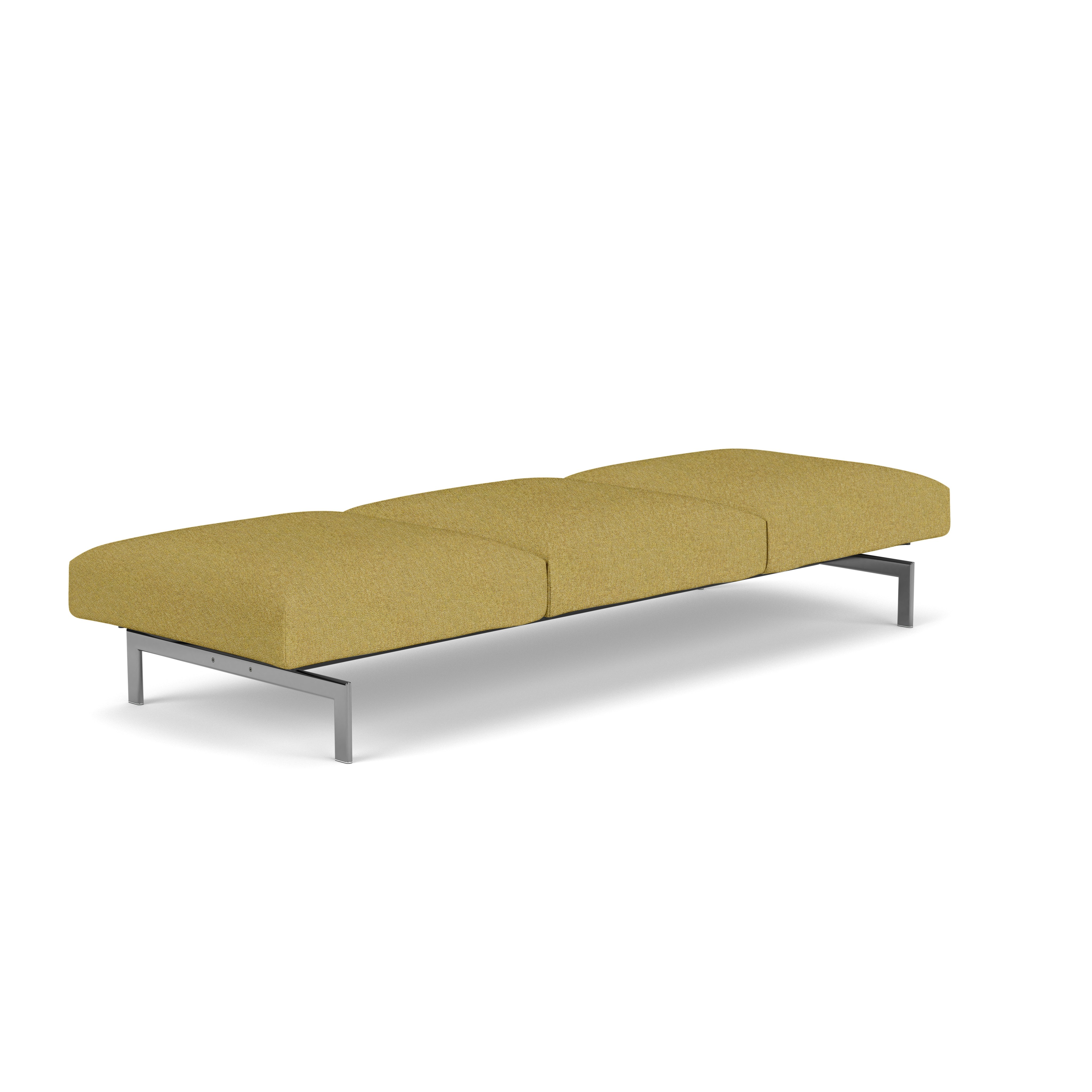 Avio Bench - Three Seater,  Aegean,  Caper,  Polished Chrome