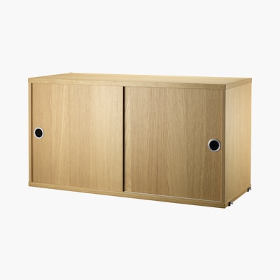 String Cabinet With Sliding Doors