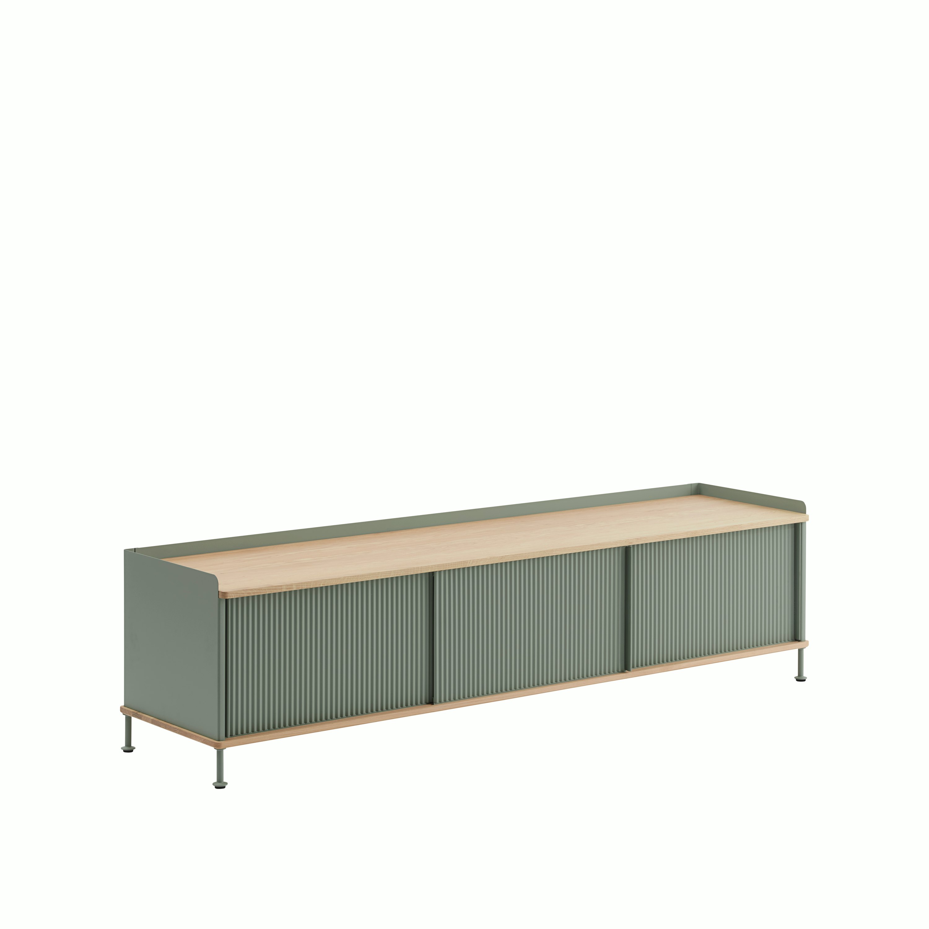 Enfold sideboard 186x45 h48 oak dusty green side