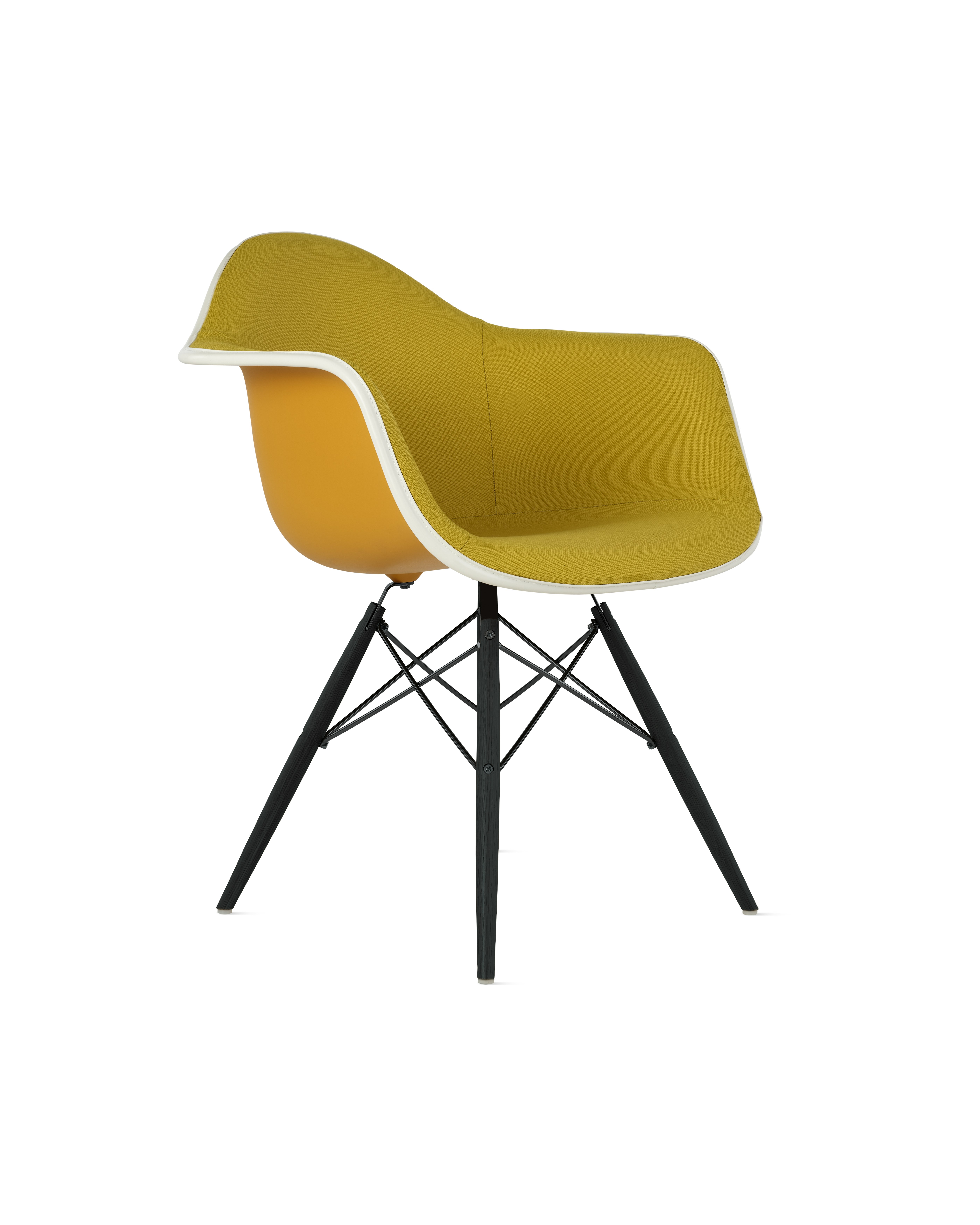 Eames Upholstered Molded Plastic Armchair