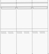 String Closet Shelving 24 Deluxe/Purse and Shirt/Simple - 3 Bays - 24" Wide Shelves