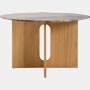 Androgyne Dining Table,  grey-galaxy,  oak