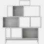 Stacked Storage System - Configuration 5,  Light Grey