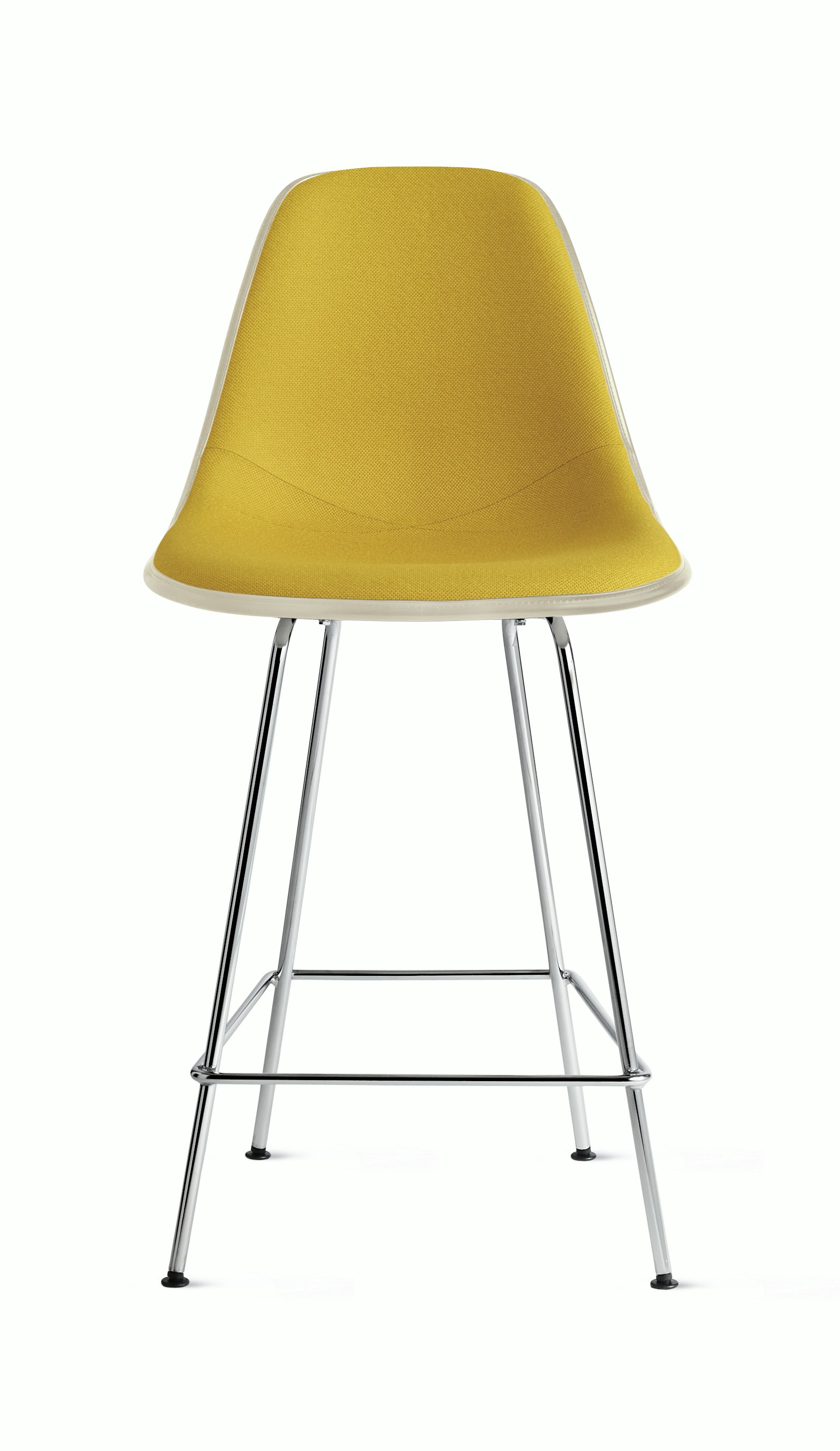 Eames Upholstered Molded Fiberglass Counter Stool (DFHCX)