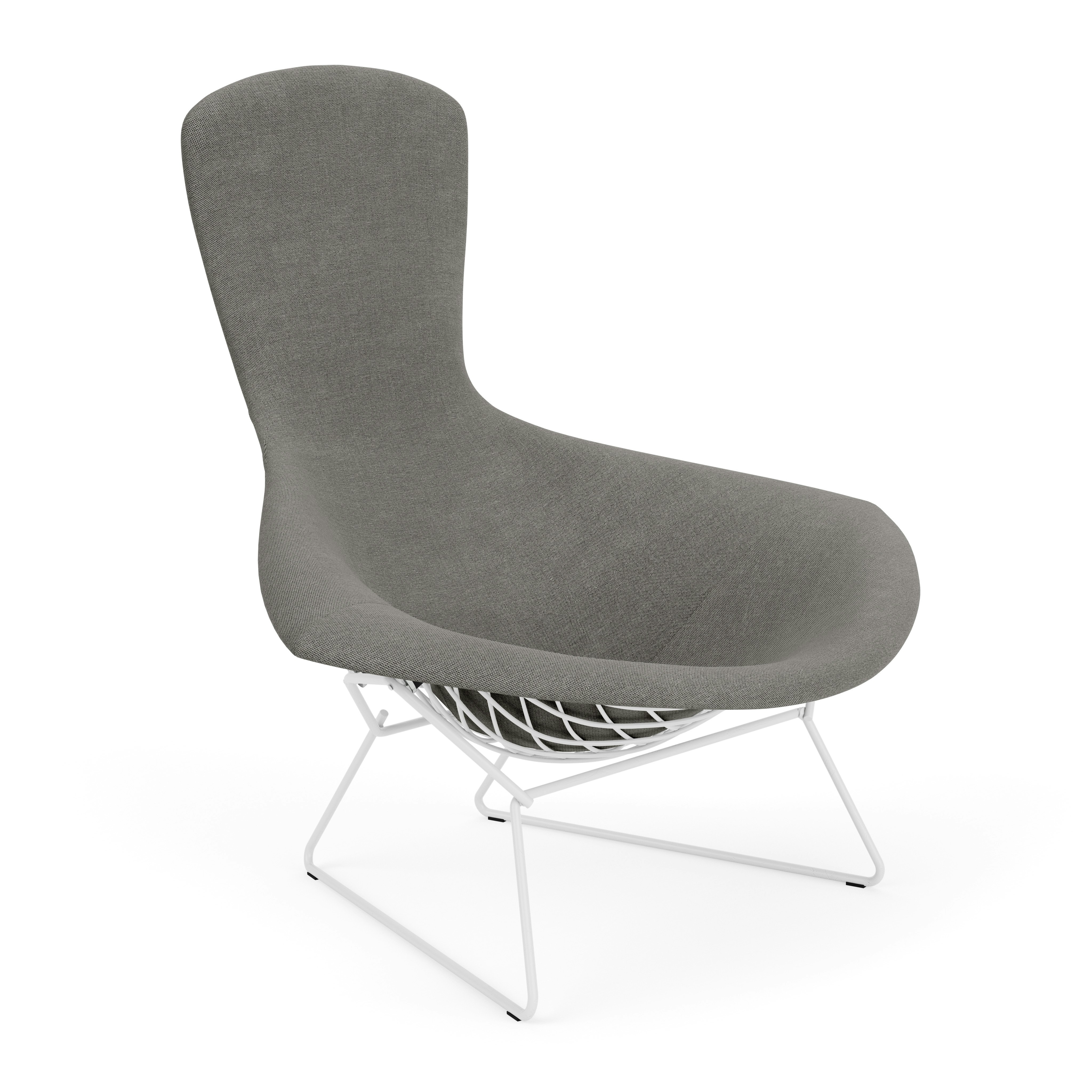 Bertoia Bird Lounge Chair, White, Full Cover, Crossroads, Mineral