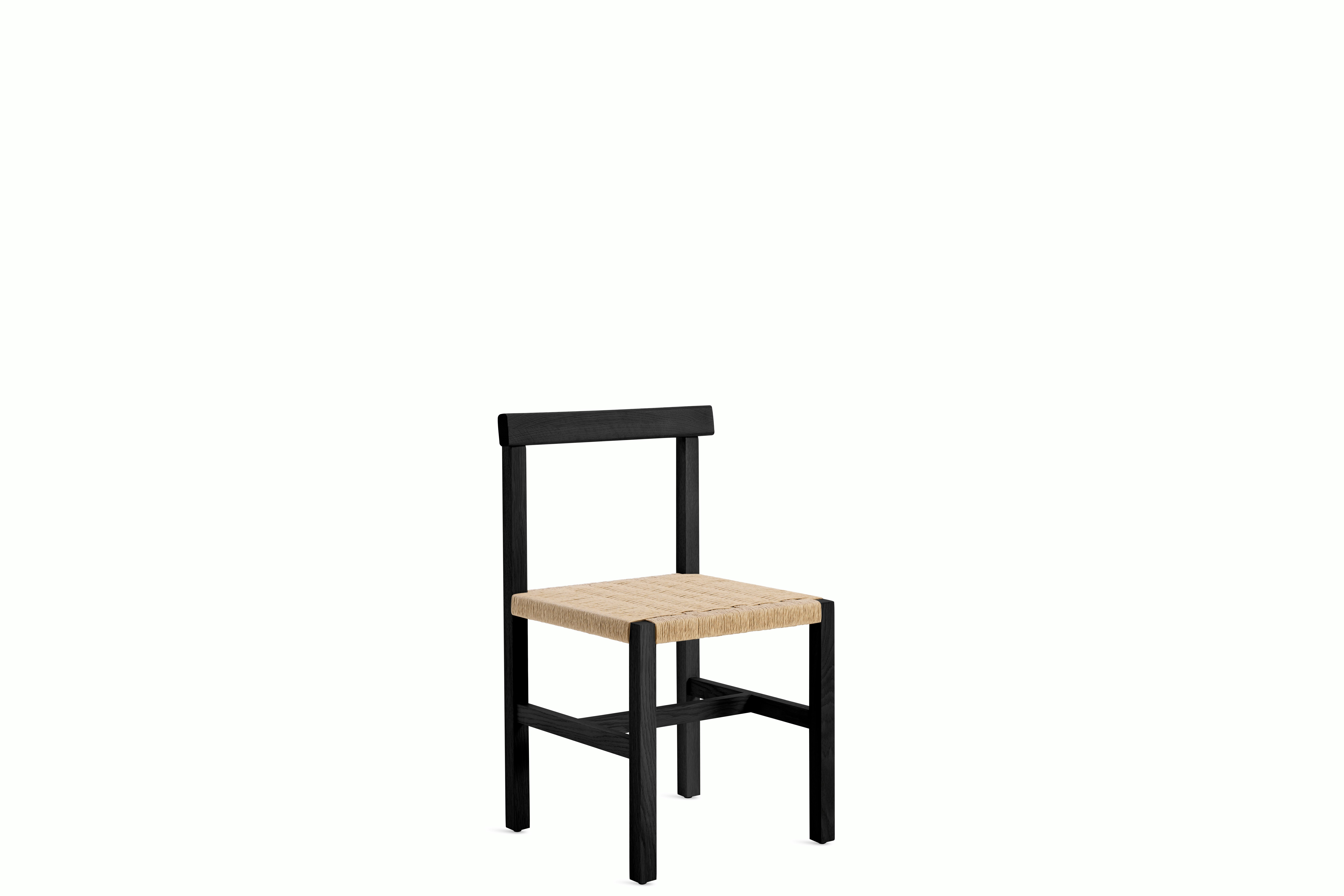 Koi Chair - Black Painted Oak