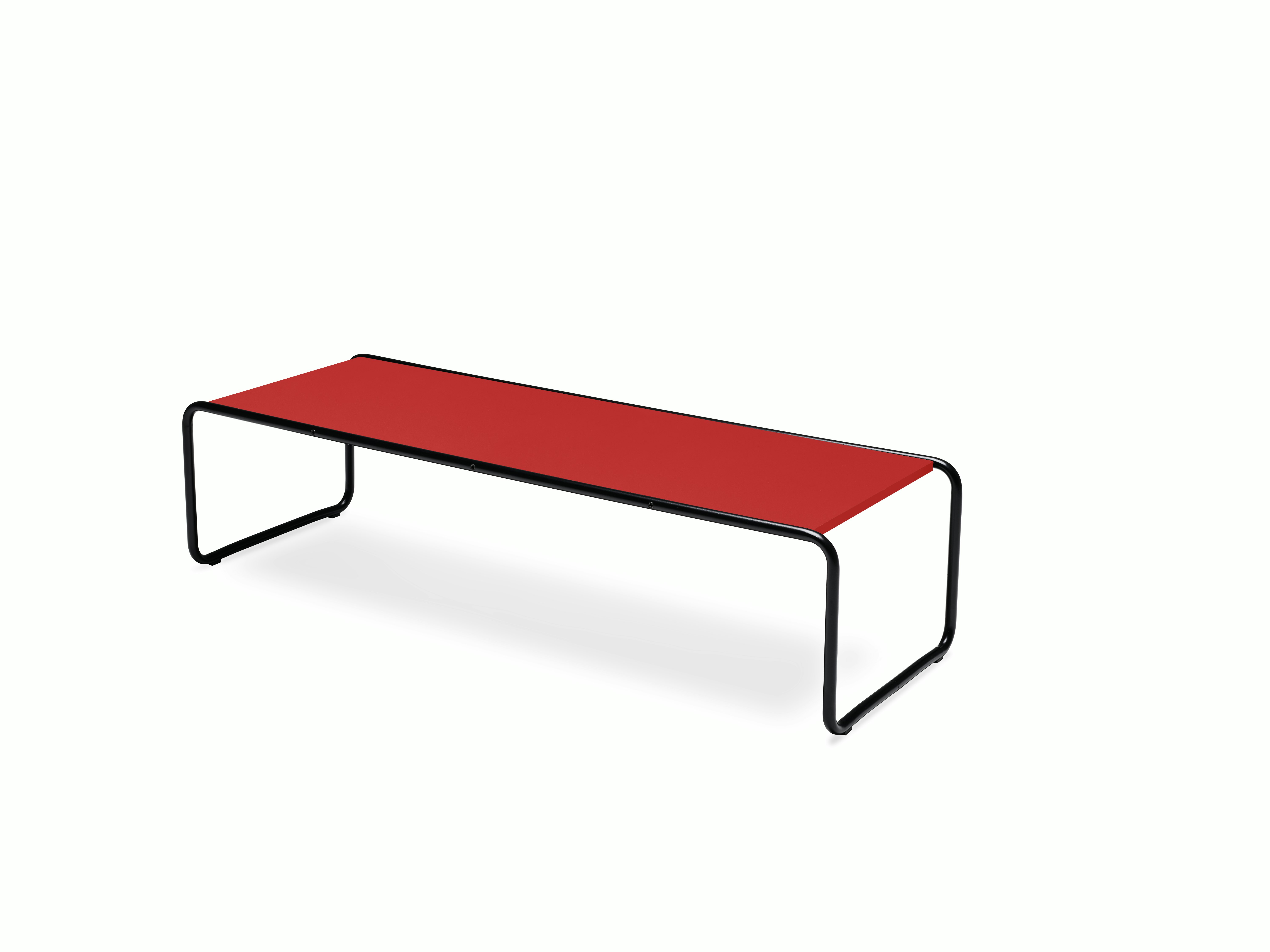 Laccio Table - Large,  Red,  Matte Black