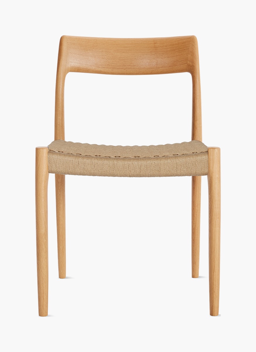 Moller Model 77 Side Chair with Woven Seat