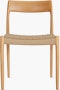 Moller Model 77 Side Chair, Woven Seat