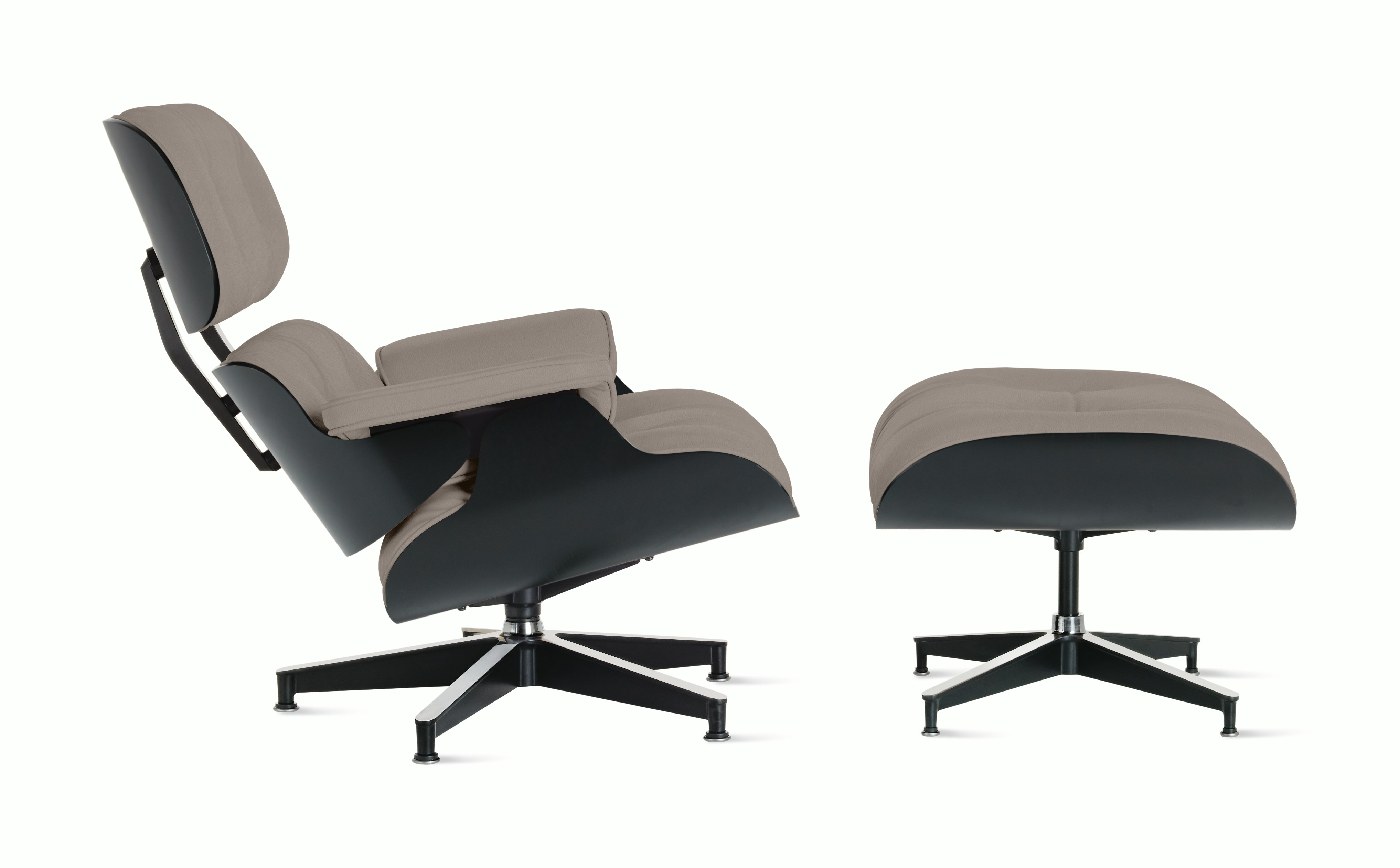 Eames Lounge and Ottoman in Prone and Stow leathers